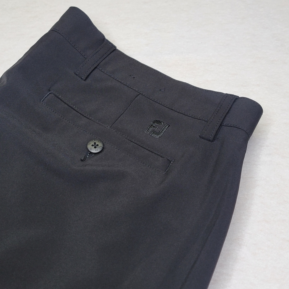 Mens FootJoy‎ Chino Flat Front Straight Pant Size 38x32 in Black